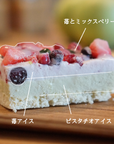 【数量限定】クリスマス|苺とピスタチオのアイスケーキ