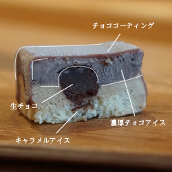 【数量限定】クリスマス|濃厚生チョコとキャラメルのアイスケーキ